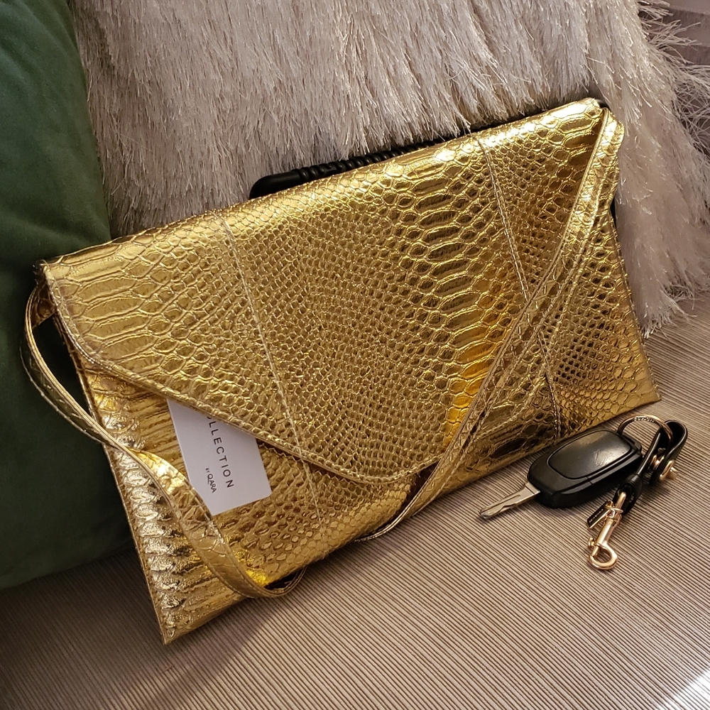 Classic 70s Python Clutch or Tablet Case - Picture 4 of 15